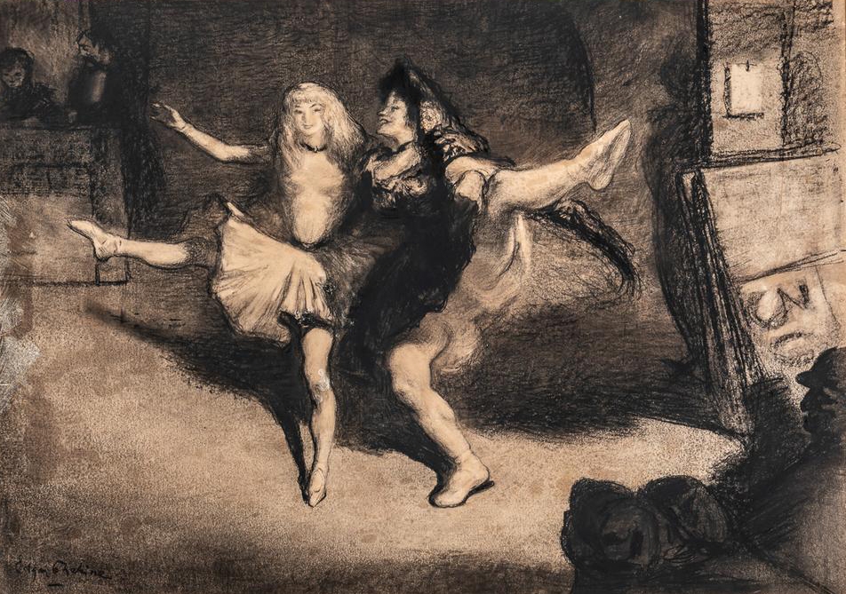 Edgar Chahine | Two Dancers